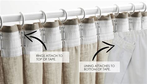 how to attach rings curtains